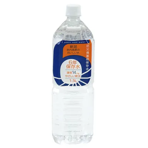 胎内高原の6年保存水 1.5L　8本入