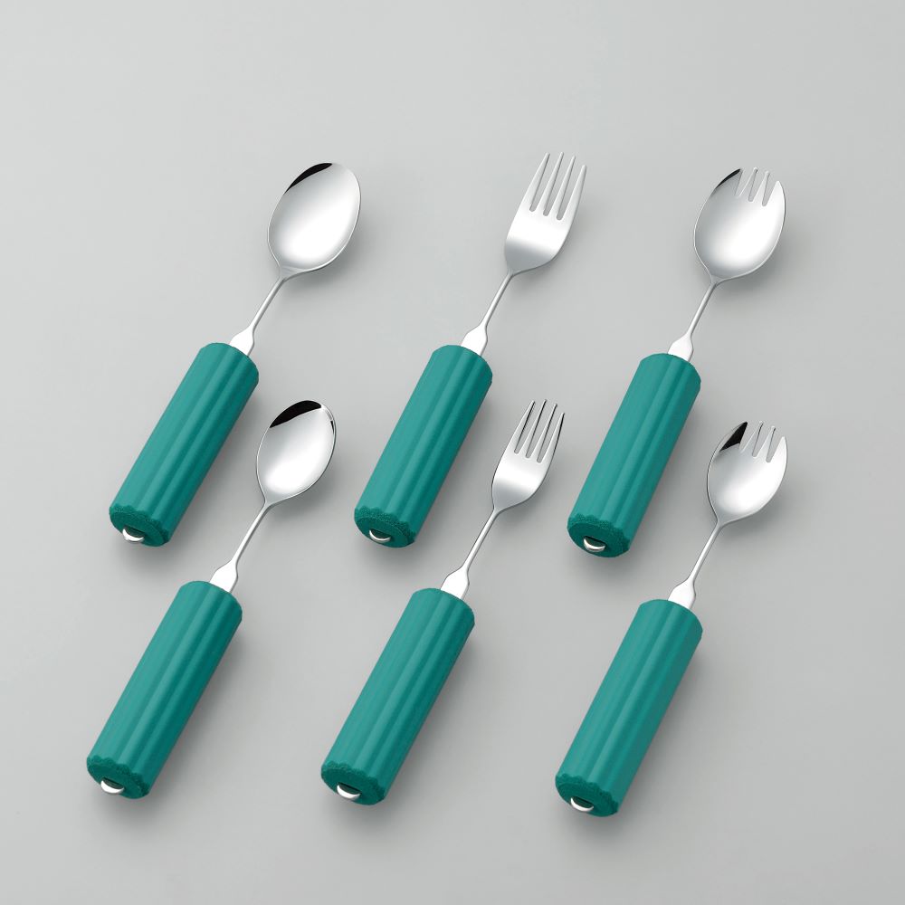 オールステンレスハンドル 〈丸型28mmスポンジ付 〉 スプーン / フォーク / スプーン・フォーク兼用