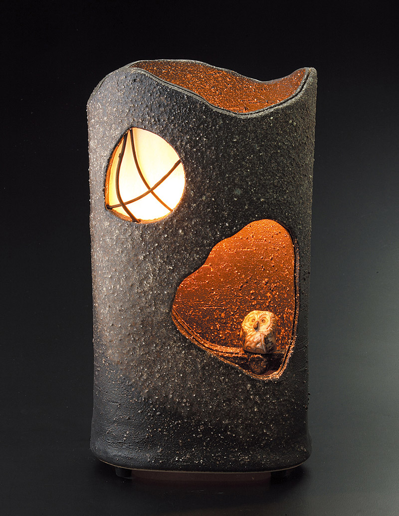 ふくろう灯り（夕暮れのふくろう）