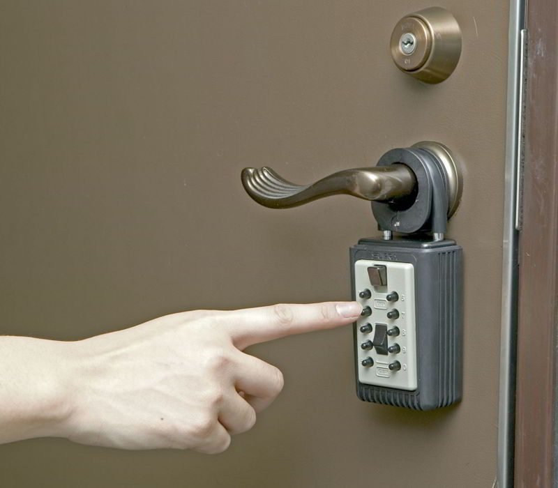 キーボックス　カギ番人／南京錠型プッシュ式