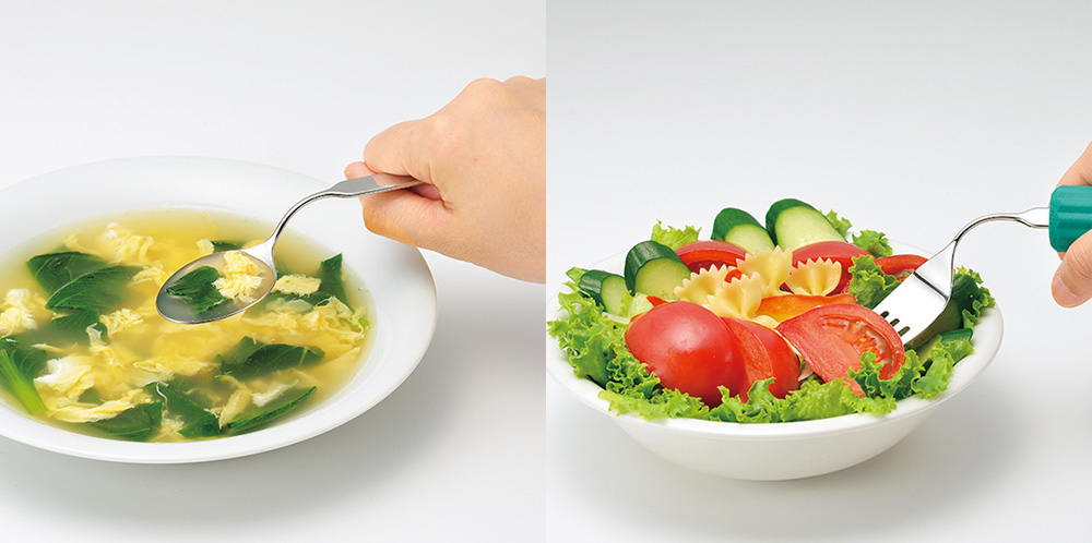 オールステンレスハンドル 〈丸型28mmスポンジ付 〉 スプーン / フォーク / スプーン・フォーク兼用